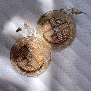 Gold Artsy Earrings
